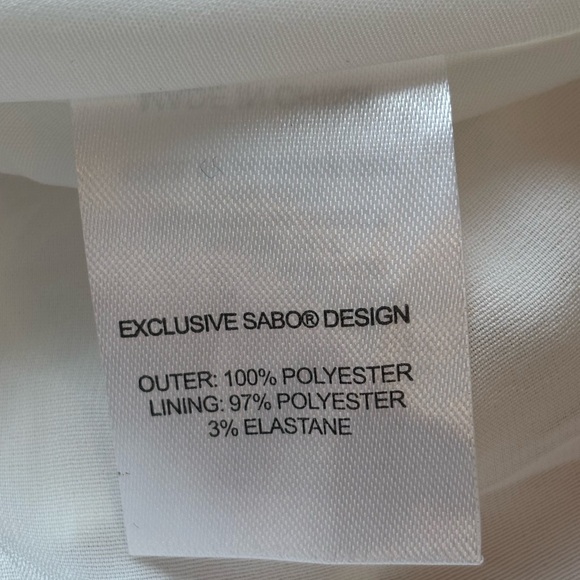 NWT Sabo Luxe Trinity Dress XS White Boho Puff Sleeve Mini - Picture 9 of 10